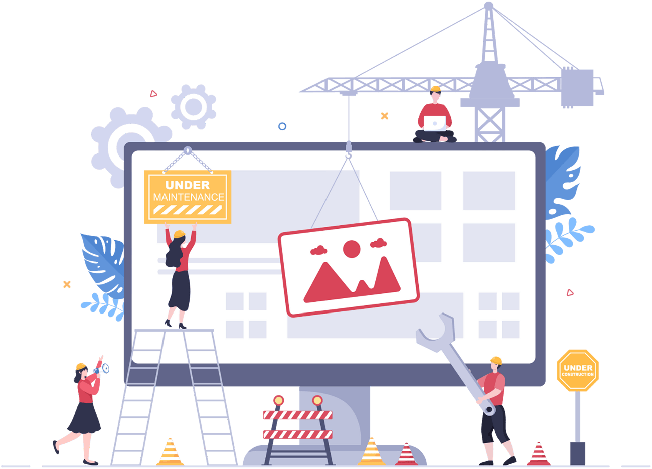 site under construction image